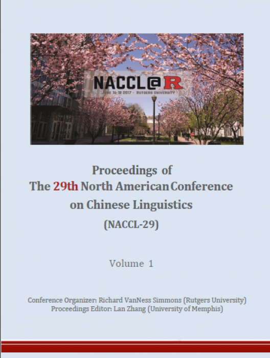 NACCL-29 Proceedings - Volume 1 cover